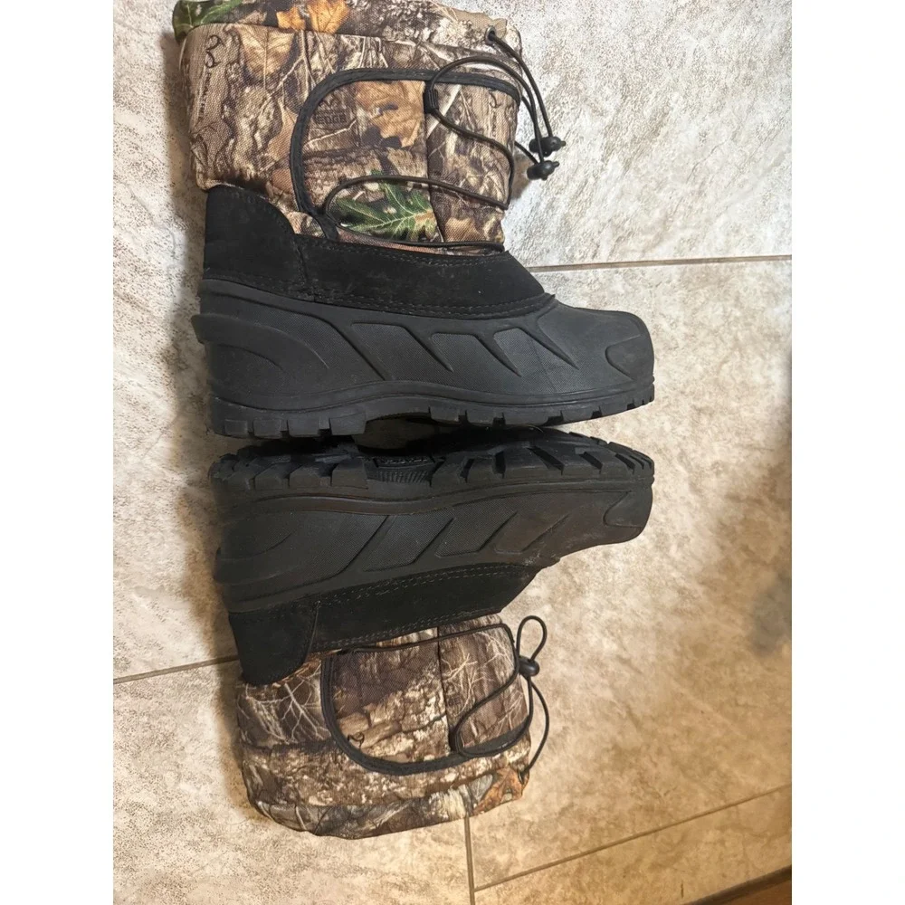 Itasca Kids Camo Snow Boots Waterproof Hunting Winter Shoes Size 5 6527159